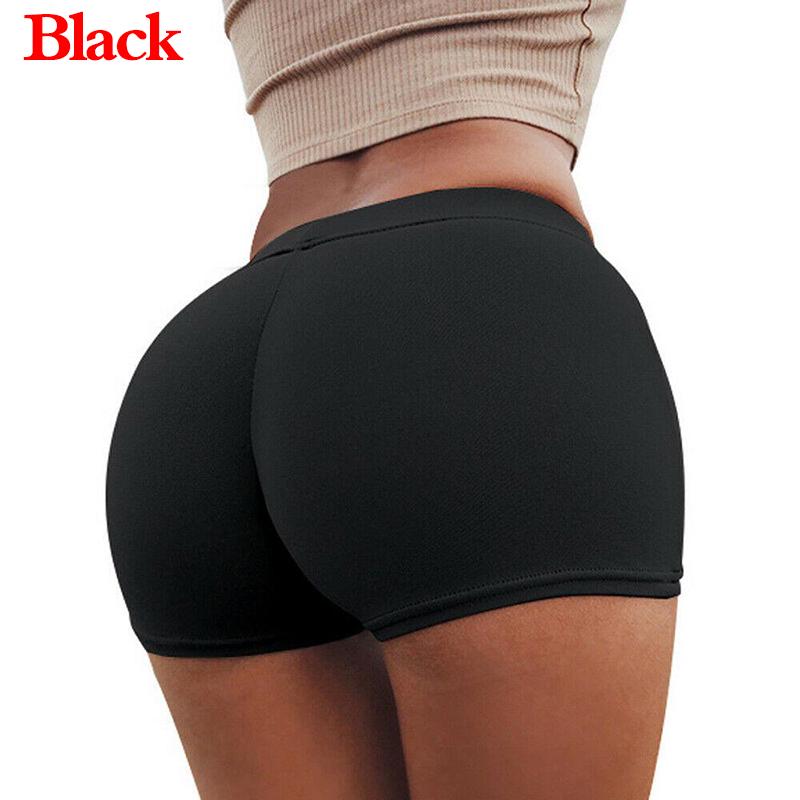 1PC Frauen Gym Einfarbig Hosen Sport Hosen Dünne Jogginghose Shorts Flexible Mode Sommer Mode M schwarz von Joom DACH