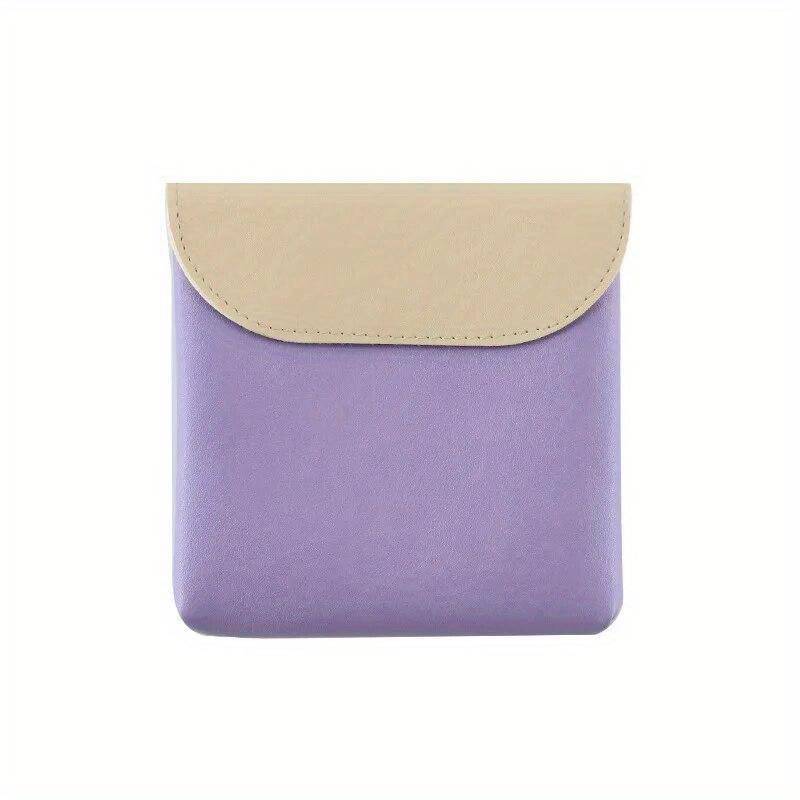 1PC-Girls Sanitär Serviette Pad Beutel PU Leder Tampon Lagerung Tasche Tragbare Make-Up Lippenstift Schlüssel Kopfhörer Datenkabel Reise Orgel violett von Joom DACH