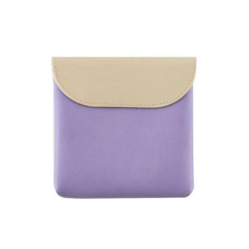 1PC-Girls Sanitär Serviette Pad Beutel PU Leder Tampon Lagerung Tasche Tragbare Make-Up Lippenstift Schlüssel Kopfhörer Datenkabel Reise Orgel violett von Joom DACH