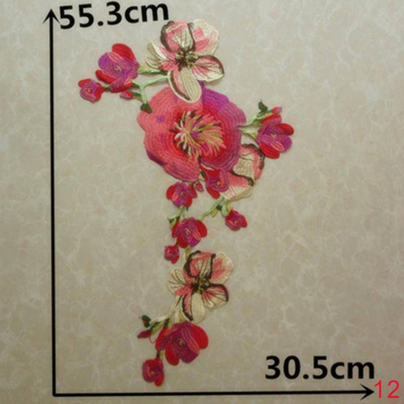 1PC Hochzeit Spitzenkragen Patch Nähen 3D Applikation Stickerei Tüll Dreidimensionale Blumen Kleid 12 von Joom DACH