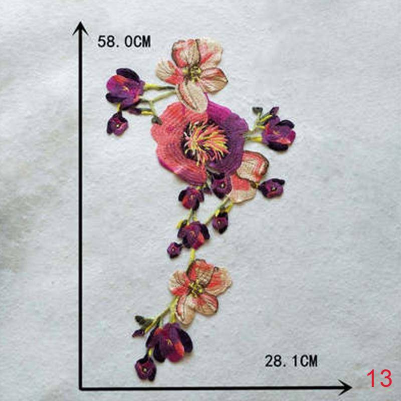 1PC Hochzeit Spitzenkragen Patch Nähen 3D Applikation Stickerei Tüll Dreidimensionale Blumen Kleid 13 von Joom DACH