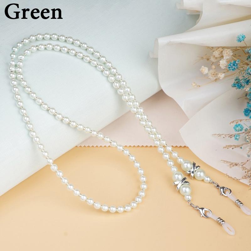1PC Imitation Perle Maske Kette Gläser Riemen Hängenden Seil Lanyard Halter Brillen Zubehör grün von Joom DACH