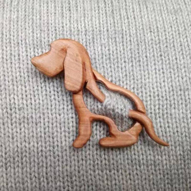 1PC Kreative Schmuck Weihnachtsbaum Neue Schal Pin Schal Schnalle Holz Brosche Männer Frauen von Joom DACH