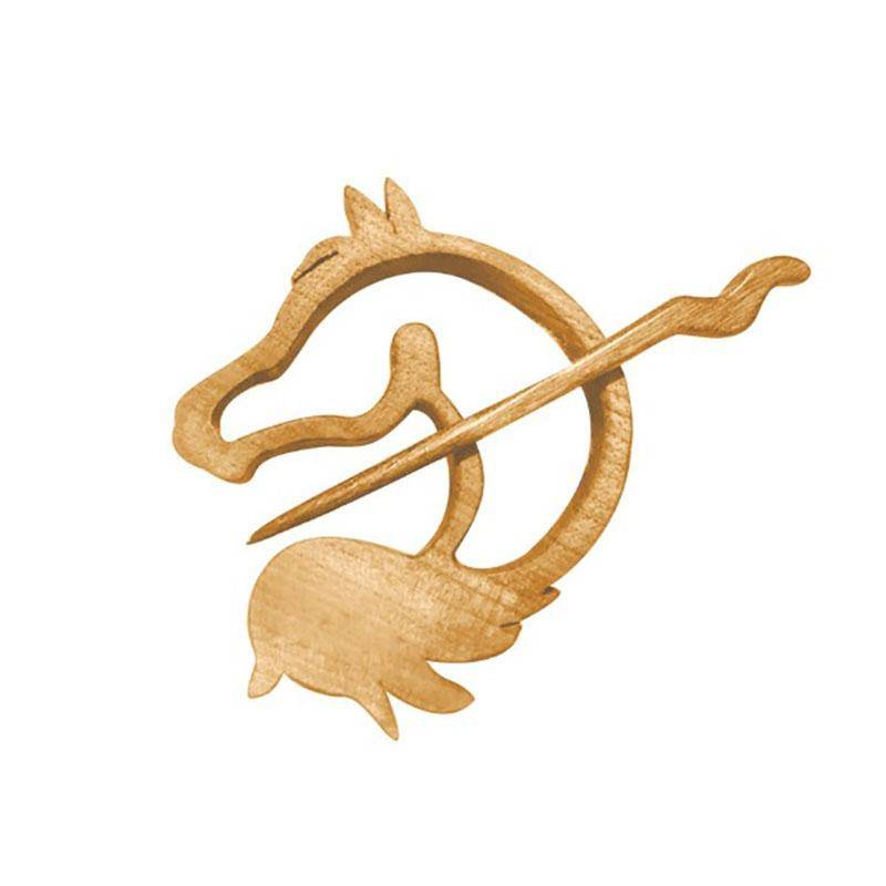 1PC Kreative Schmuck Weihnachtsbaum Neue Schal Pin Schal Schnalle Holz Brosche Männer Frauen von Joom DACH