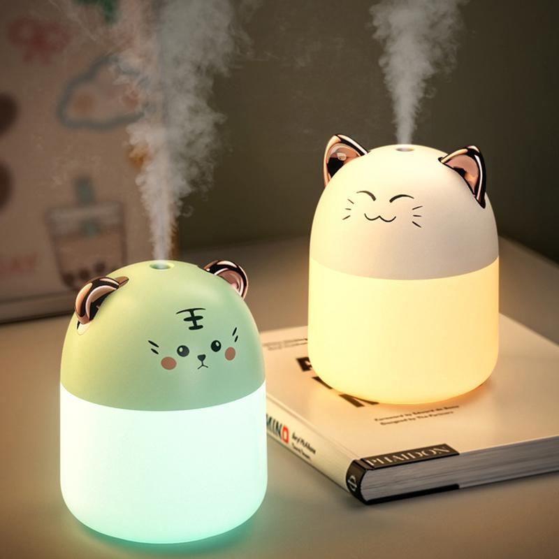 1PC Luftbefeuchter Nachtlicht Nette Luftbefeuchter Diffusor Ätherisches Öl Diffusor Lufterfrischer Zimmer Aromatherapie-luftbefeuchter Cat weiß von Joom DACH