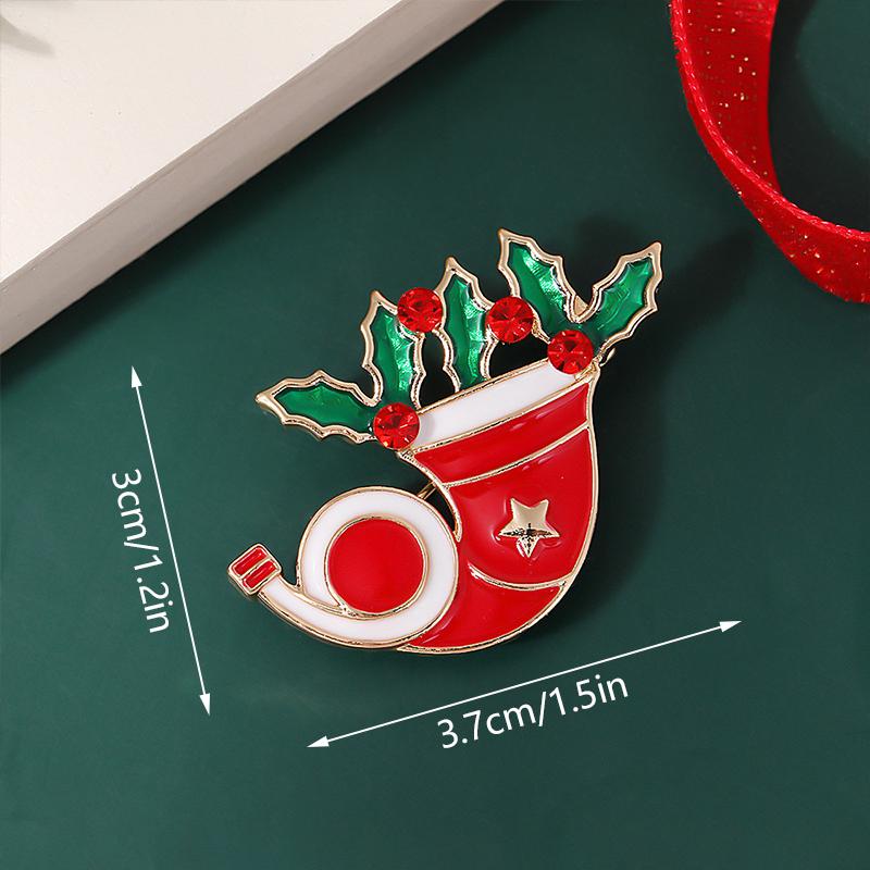 1PC Luxus Exquisite Weihnachtsdekoration Modeschmuck Geschenk Party Weihnachten Brosche von Joom DACH