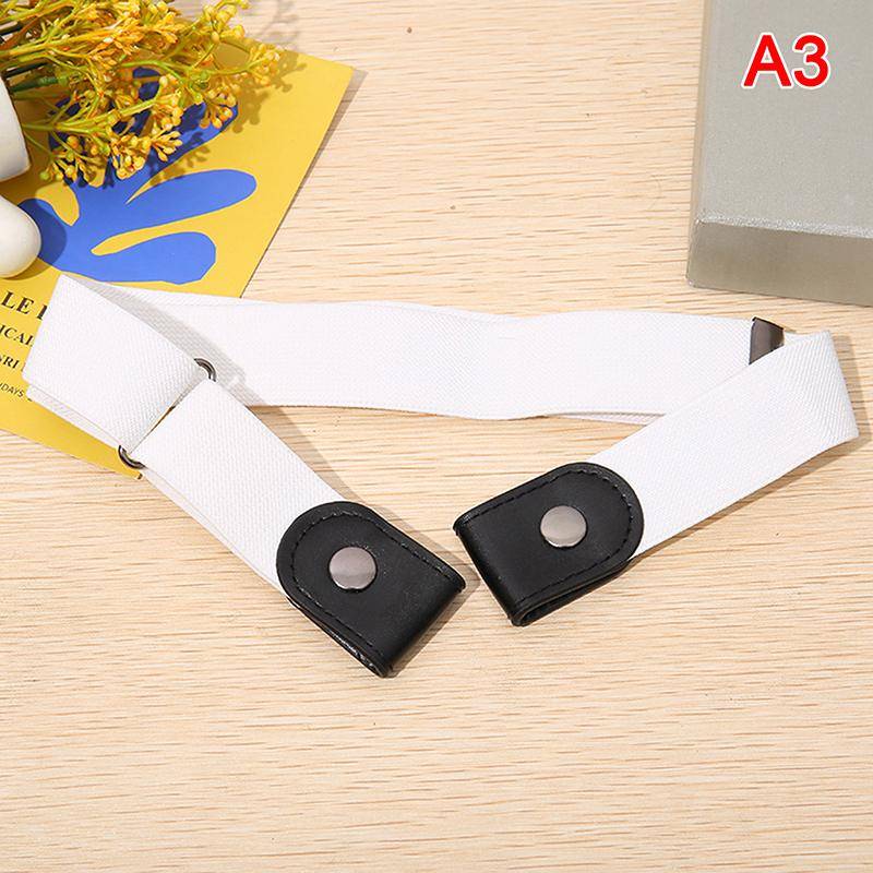 1PC Männer Frauen Schnallenfreier elastischer Gürtel ohne Schnalle Nahtloser Lazy Belt weiß von Joom DACH