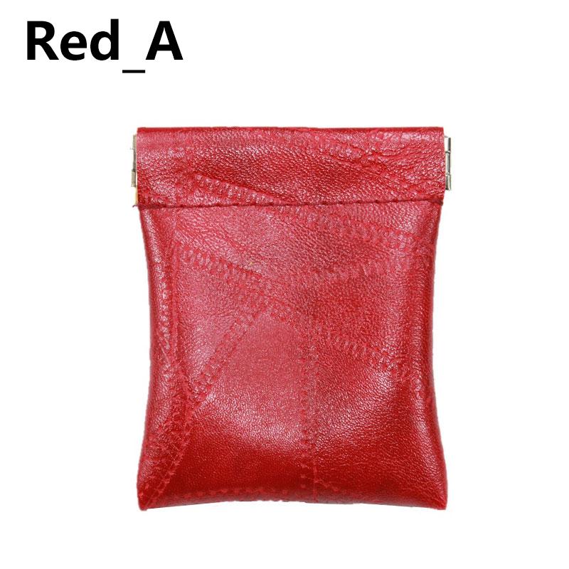 1PC Münzfach Geldbeutel PU Leder Mini Kleine Geldbörse Geldbörse Einfarbig Kartenhalter rot von Joom DACH