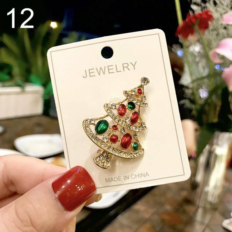 1PC Party Geschenke Kristall Weihnachten Sammlungen Brosche Pins Schmuck Dekoration Hochzeit Zubehör von Joom DACH
