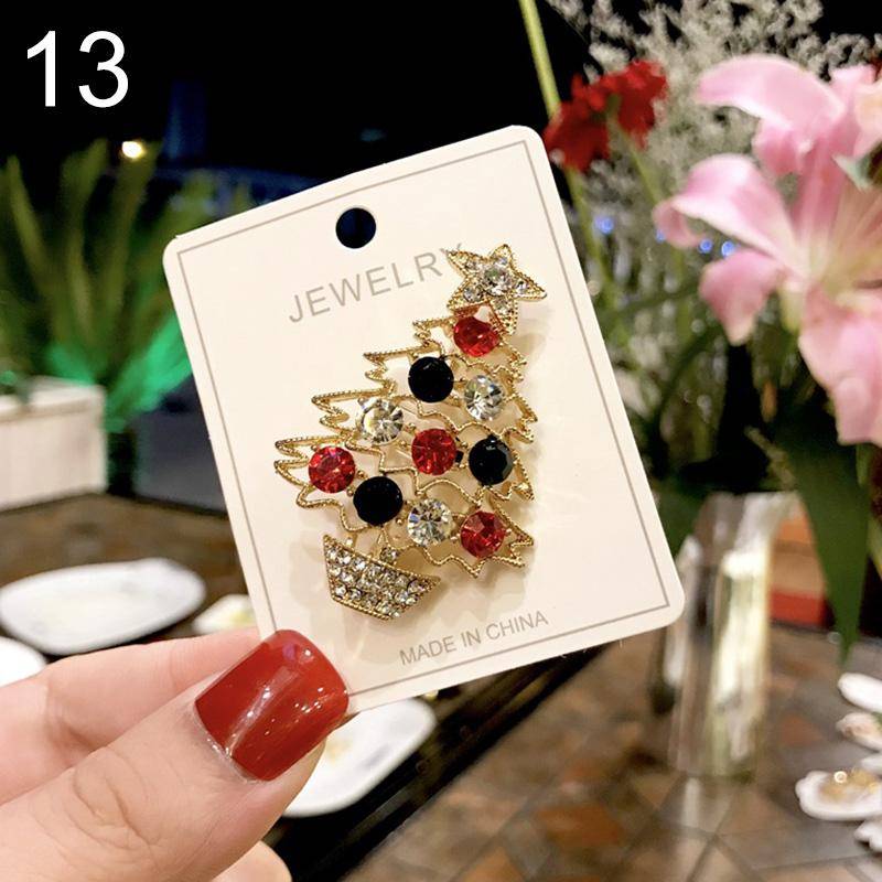 1PC Party Geschenke Kristall Weihnachten Sammlungen Brosche Pins Schmuck Dekoration Hochzeit Zubehör von Joom DACH