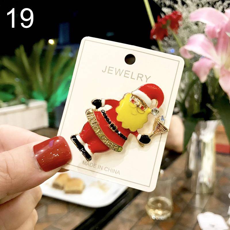 1PC Party Geschenke Kristall Weihnachten Sammlungen Brosche Pins Schmuck Dekoration Hochzeit Zubehör von Joom DACH