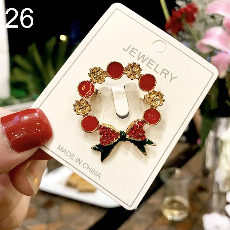 1PC Party Geschenke Kristall Weihnachten Sammlungen Brosche Pins Schmuck Dekoration Hochzeit Zubehör von Joom DACH