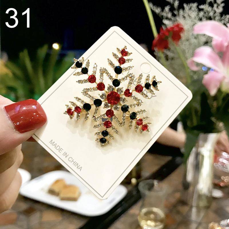 1PC Party Geschenke Kristall Weihnachten Sammlungen Brosche Pins Schmuck Dekoration Hochzeit Zubehör von Joom DACH