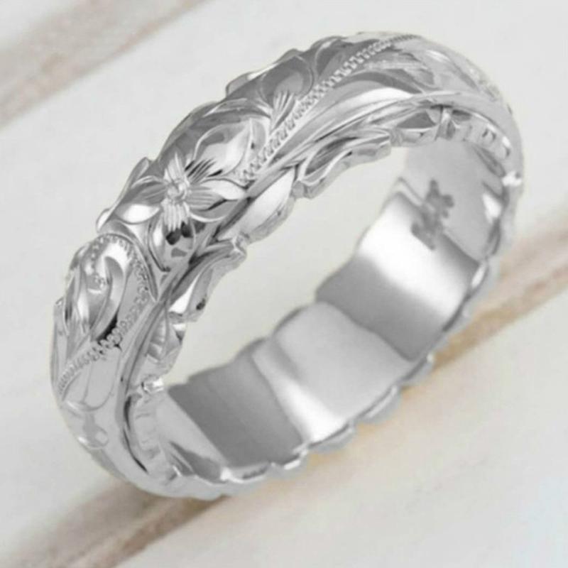 1PC Ringe Schmuck Party Ringe Größe 5-11 Neue Mode Elegant für Frauen 11 silber von Joom DACH