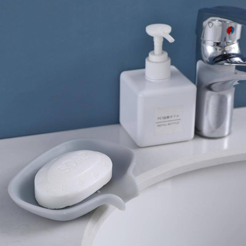 1PC Seifenschale mit Ablaufwasser Silikon Seifenkiste Bad Seifenhalter Abflussbox Küche Abflussregal Seifenbehälter Schale Bad weiß von Joom DACH