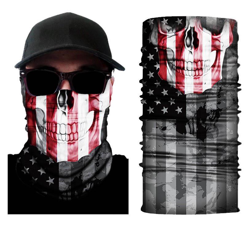 1PC Snood Magic Unisex Beliebt Neck Tube Frauen Wärmer Mehrzweck Wechselbar Männer Bandana Schal Gesichtsmaske Schädel Gesichter Outdoor 15 von Joom DACH
