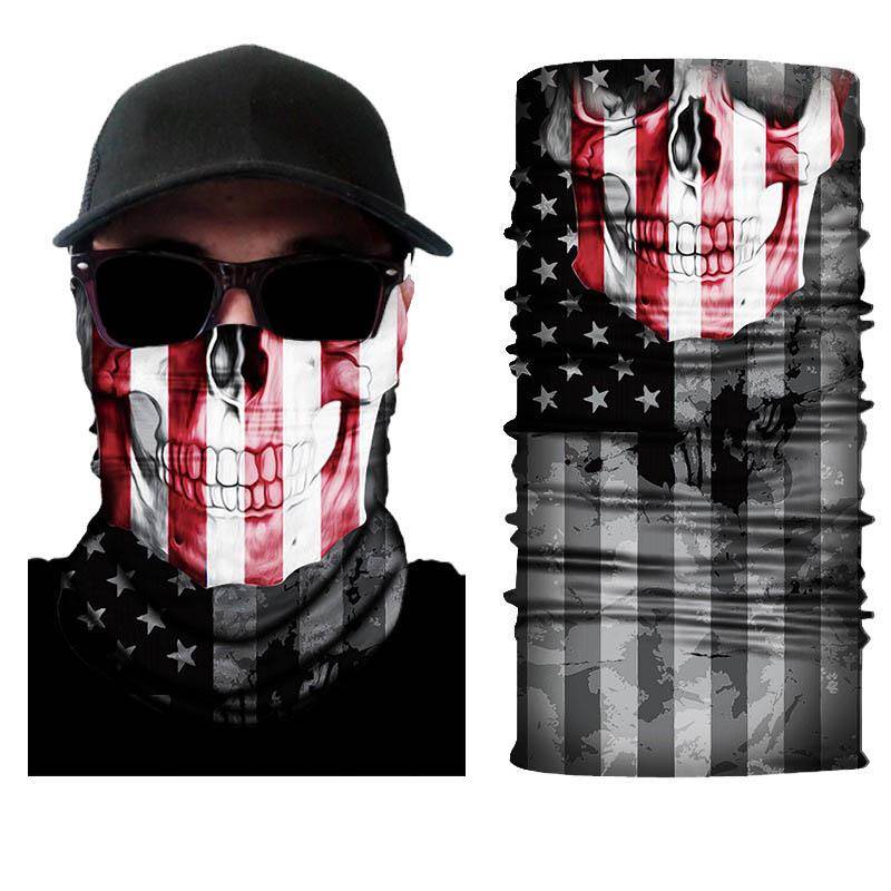 1PC Snood Magic Unisex Beliebt Neck Tube Frauen Wärmer Mehrzweck Wechselbar Männer Bandana Schal Gesichtsmaske Schädel Gesichter Outdoor 15 von Joom DACH