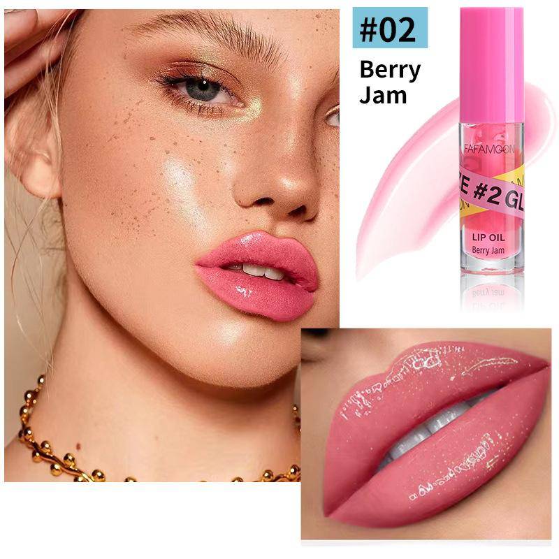 1PC Spiegel Wasser Glanz Lip Gloss Wasserdicht Feuchtigkeitsspendende Glitter Rot Nude Flüssigkeit Lippenstifte Schimmern Lip Make-Up Kosmetik von Joom DACH