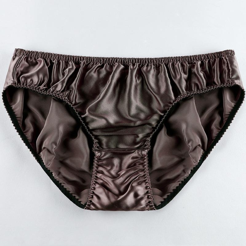 1PC Unterwäsche Knickers Satin Seide Höschen Slips Dessous Dünne Unterhosen Bequeme Herren 2XL graue von Joom DACH