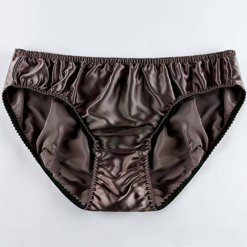 1PC Unterwäsche Knickers Satin Seide Höschen Slips Dessous Dünne Unterhosen Bequeme Herren 2XL graue von Joom DACH