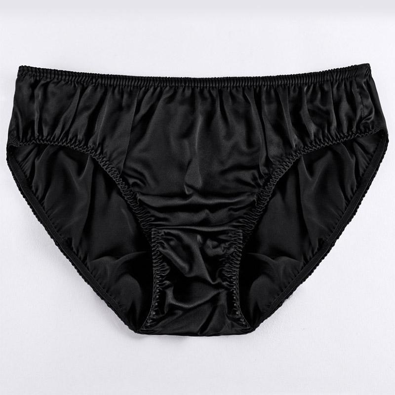 1PC Unterwäsche Knickers Satin Seide Höschen Slips Dessous Dünne Unterhosen Bequeme Herren L schwarz von Joom DACH