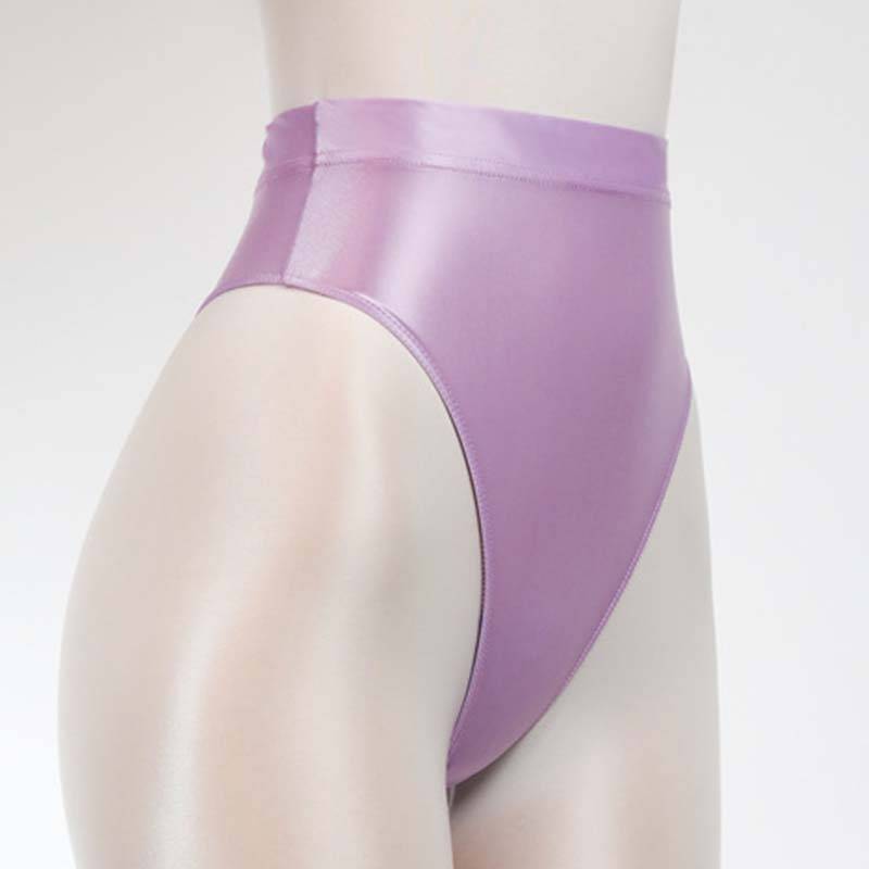1PC glänzender Tanga Dessous Satin glänzend dünne Höschen G-String Frauen Wet Look Hipster atmungsaktiv M licht lila von Joom DACH
