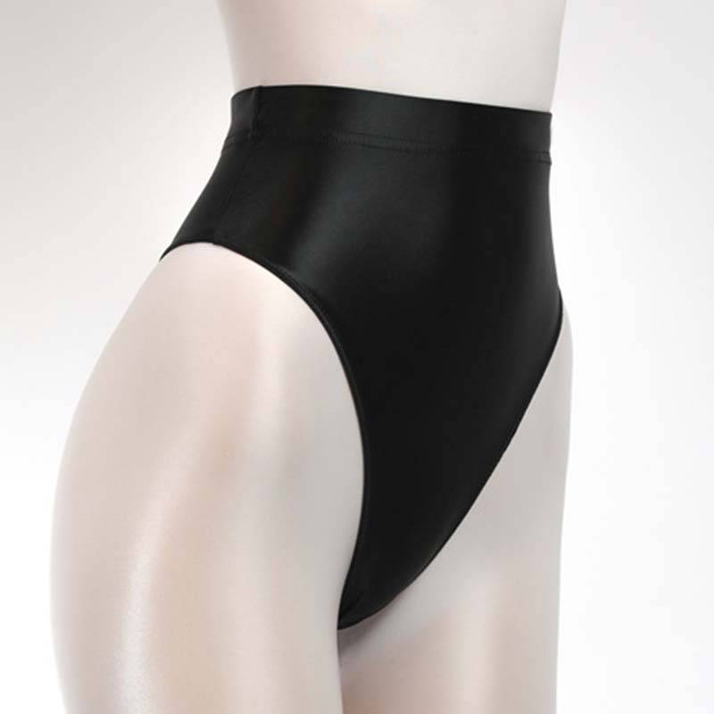 1PC glänzender Tanga Dessous Satin glänzend dünne Höschen G-String Frauen Wet Look Hipster atmungsaktiv M schwarz von Joom DACH
