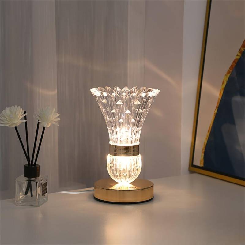 1PC kristall hotel ornament dekorative schreibtisch lampe lade schreibtisch lampe kleines nachtlicht kreative metall acryl lampe Acrylic von Joom DACH