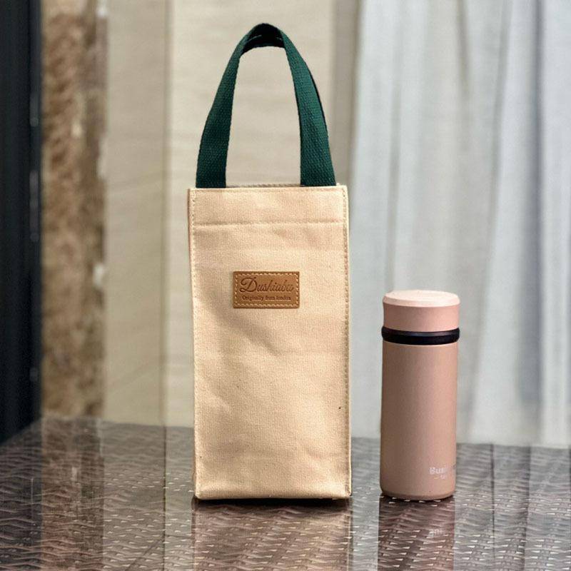 1PC minimalistischen Leinwand Handheld Student Wasser Tasse Tasche Isolierung Tasse Abdeckung Regenschirm Tasche Null Brieftasche Mama Tasche weiß von Joom DACH