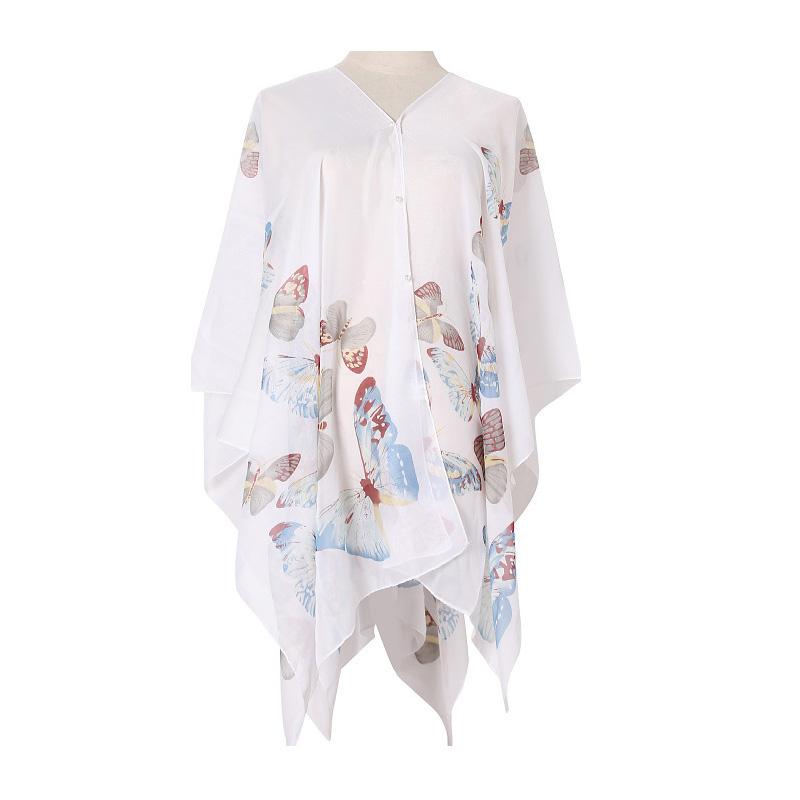 1PC weiche Chiffon Polyester Schals Sonnenschutz Schal Schalldämpfer Schal Sonnenschutz Sommer Frauen von Joom DACH