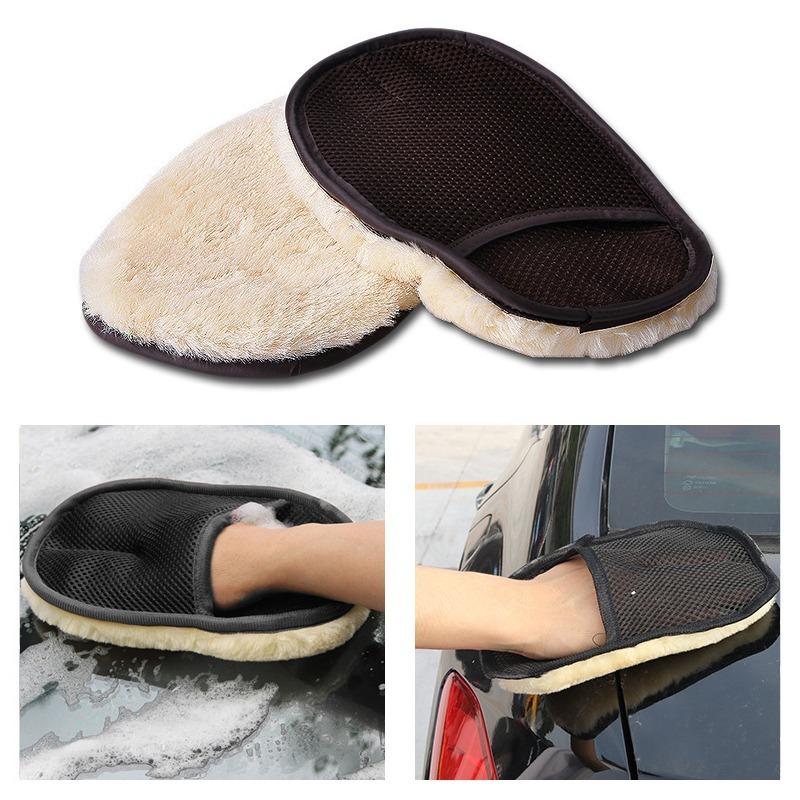 1PCS Auto Styling Wolle Weiche Auto Waschen Handschuhe Reinigung Pinsel Motorrad Waschmaschine Pflege Produkte Reinigungsmittel 2pcs von Joom DACH