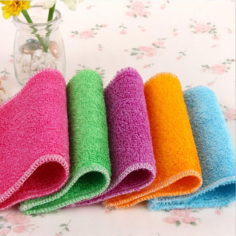 1PCS Dish Tuch Bambus Faser Hohe Effiziente Anti-fett Waschen Handtuch Küche Reinigung Wischlappen von Joom DACH