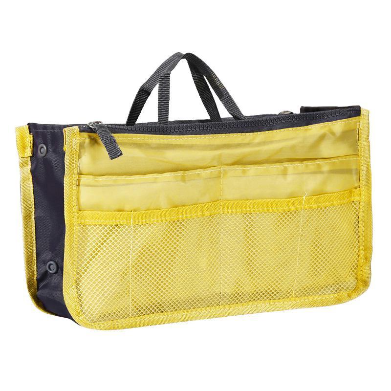 1PCS Doppel-reißverschluss Tasche Handtasche Brieftasche Tasche Multifunktionale Organisation Lagerung Handtasche frauen Kosmetik Lagerung Taschen gelb von Joom DACH