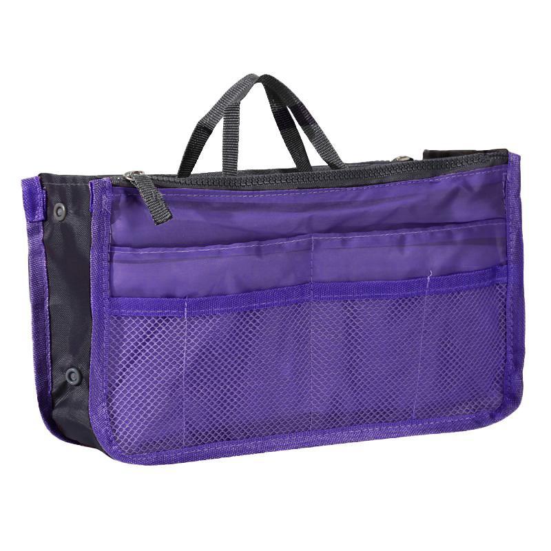 1PCS Doppel-reißverschluss Tasche Handtasche Brieftasche Tasche Multifunktionale Organisation Lagerung Handtasche frauen Kosmetik Lagerung Taschen violett von Joom DACH