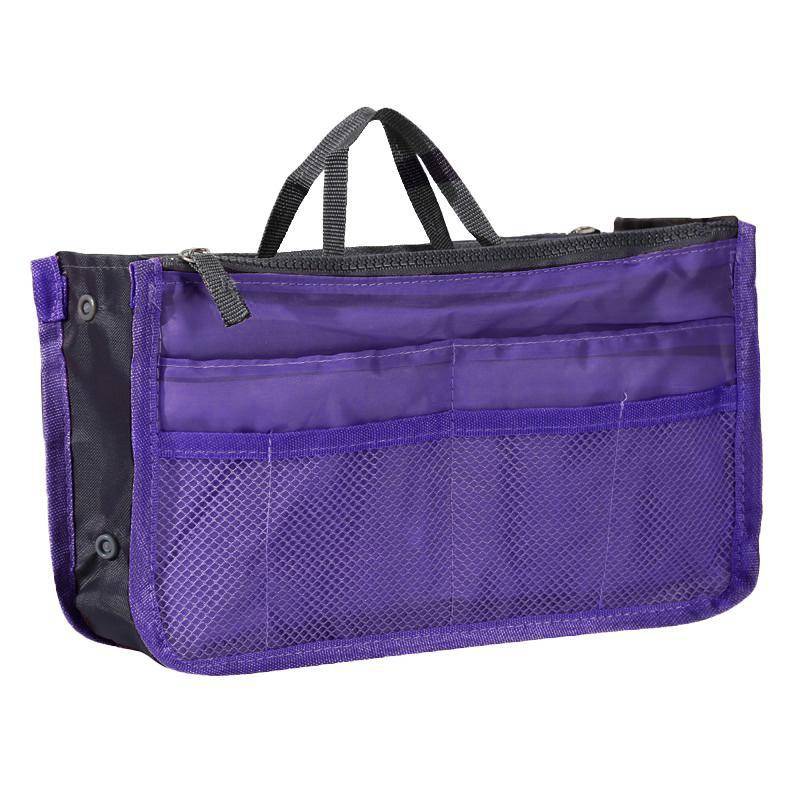 1PCS Doppel-reißverschluss Tasche Handtasche Brieftasche Tasche Multifunktionale Organisation Lagerung Handtasche frauen Kosmetik Lagerung Taschen violett von Joom DACH