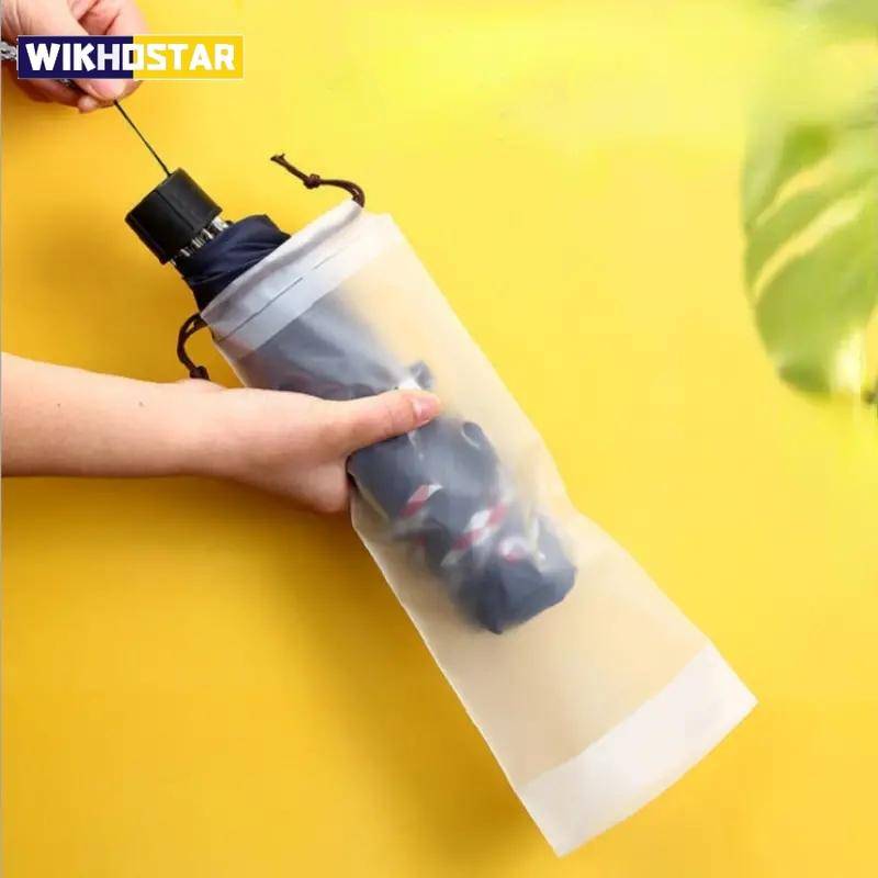 1PCS Wasserdichte Kordelzug Regenschirm Tasche Wiederverwendbare Tragbare Organizer Hält Böden Trocken weiß von Joom DACH