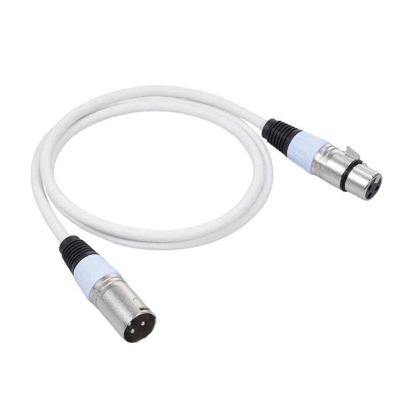 1Pack 3 Pin Dmx Kabel Männlich Weiblich XLR Patch Kabel DMX512 Signal Kabel Mikrofon Kabel XLR Kabel weiß von Joom DACH