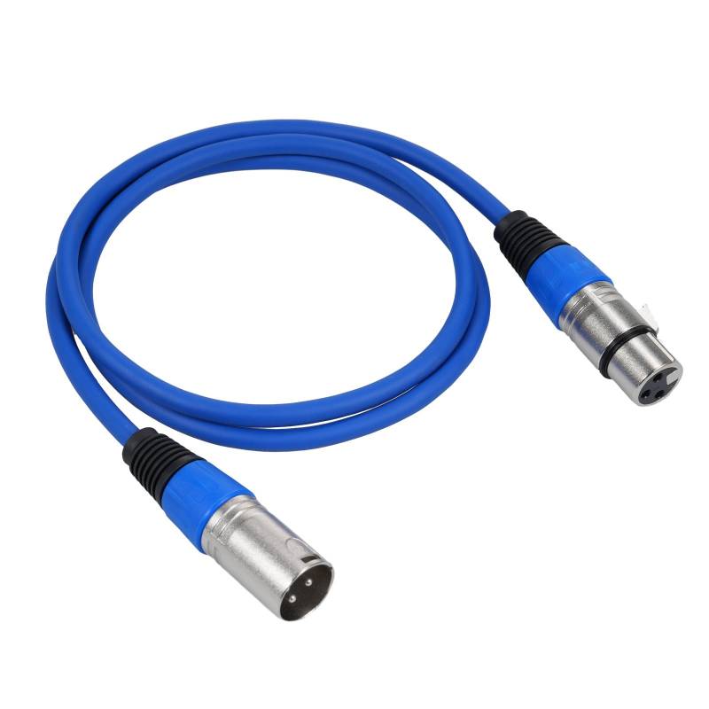 1Pack 3 Pin Dmx Kabel Männlich Weiblich XLR Patch Kabel DMX512 Signal Kabel Mikrofon Kabel XLR Kabel blau von Joom DACH