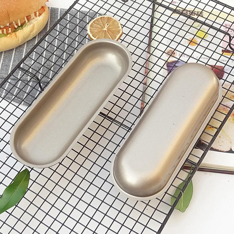 1Pc 7 Zoll Hot Dog Form Brötchen Pan Hot Dog Brot Form Antihaft Backformen Oval Form von Joom DACH