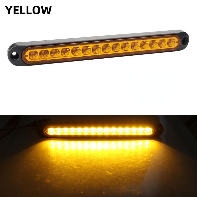 1Pc Auto Licht Bar 15LED Lampen Für Auto Lkw Bremslicht Signal Seite Marker Blinker Warnung Rücklicht 12v 24v gelb von Joom DACH