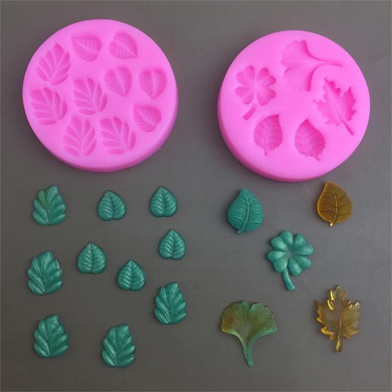 1Pc Blätter Silikon Form Diy Schokolade Fondant Kuchen Dekorieren Werkzeuge Handgemachte Kerze Form Dessert Cupcake Backform C von Joom DACH