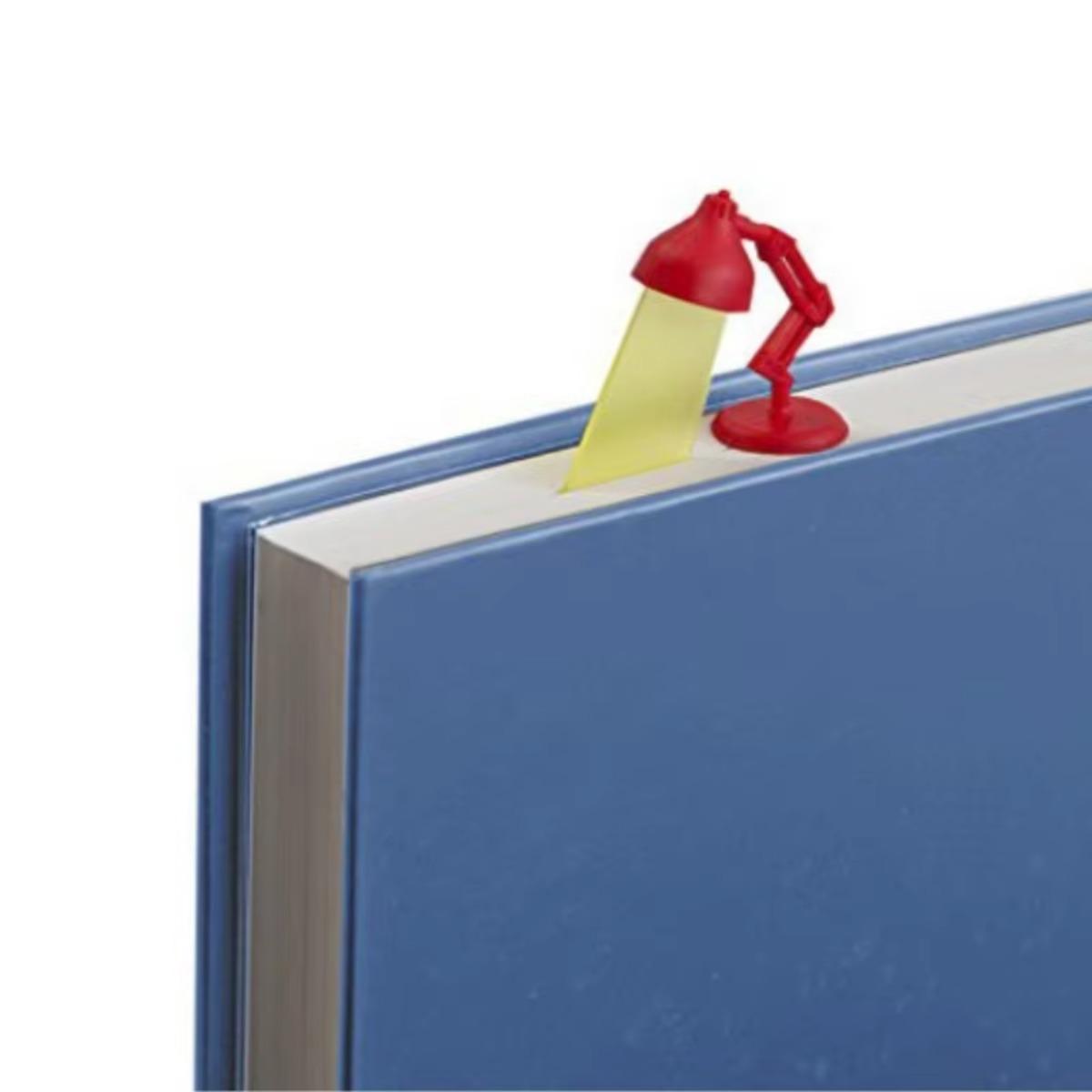 1 Stück Kreative Schreibtischlampe geformt 3D Kunststoff Lesezeichen Simulation Licht Highlight Transparent Lesetafel Schüler Lehrer Geschenke schwarz von Joom DACH