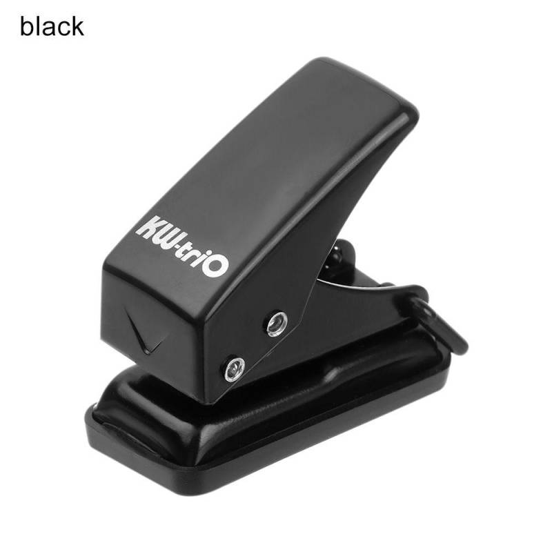 1Pc Einfache Mini Einzel Papier Puncher Kleine Frische Tragbare Büro Bindung Zubehör Journal Sammelalbum Locher Schreibwaren schwarz von Joom DACH