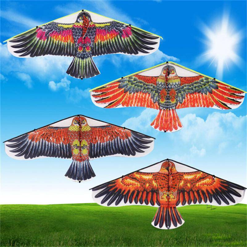 1Pc Flache Adler Vogel Kite Kinder Fliegende Vogel Drachen Outdoor Garten Spielzeug 102*45cm von Joom DACH