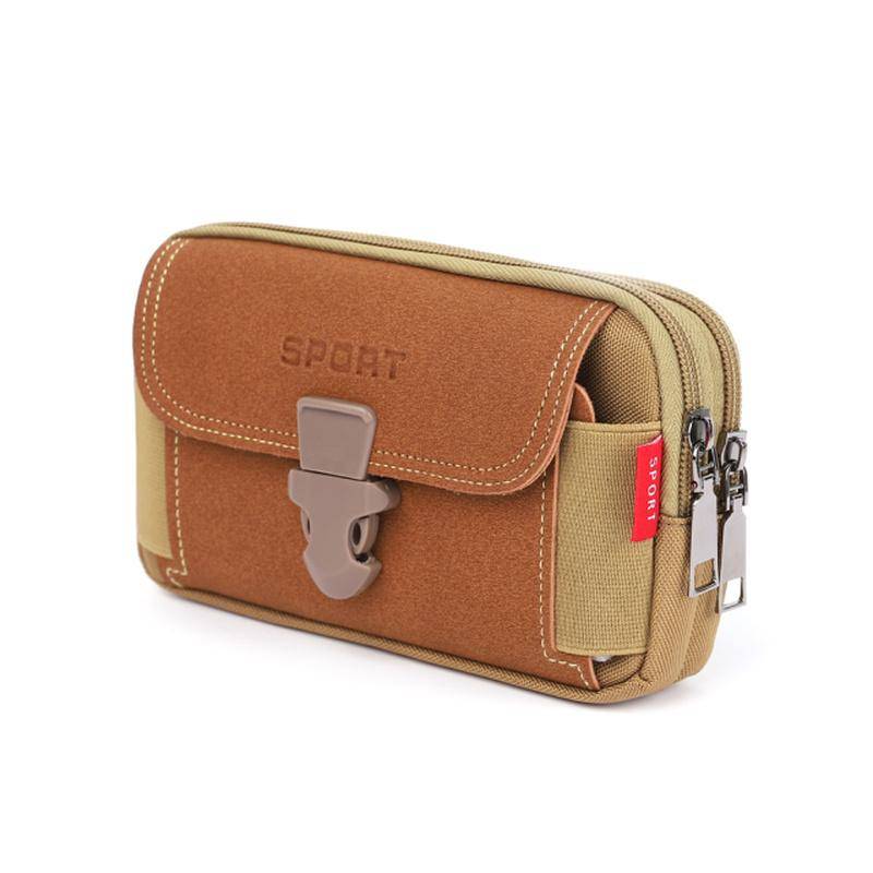 1Pc Mode Männer Multi-funktion Fanny Taille Tasche Casual Handy Geldbörse Tasche Männlichen Outdoor Reise Sport Gürtel Bum beutel Horizontal khaki von Joom DACH