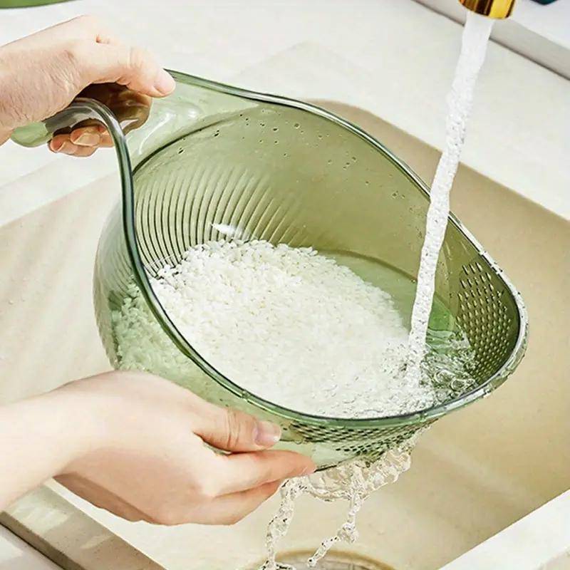 1Pc Multifunktionale Ablauf Korb Ablauf Schüssel Haushalt Spüle Gemüse Becken Küche Reis Waschen Sieb Obst Platte 1PCS grün von Joom DACH