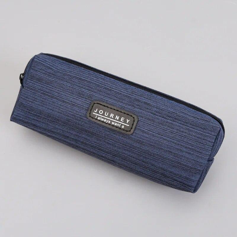 1Pc Oxford Tuch Bleistift Fall Große Kapazität Bleistift Beutel Für Studenten Schreibwaren Schule Bürobedarf navy blau von Joom DACH