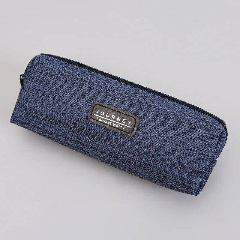 1Pc Oxford Tuch Bleistift Fall Große Kapazität Bleistift Beutel Für Studenten Schreibwaren Schule Bürobedarf navy blau von Joom DACH