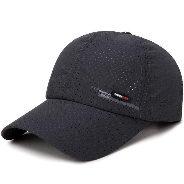 1Pc Sommer Luxus Marke Für Männer Sport Lauf Schweiß Baseball Kappe Männlichen Kanada Golf Caps Quick Dry Frauen Solide snapback Knochen Hut dunkelgrau von Joom DACH