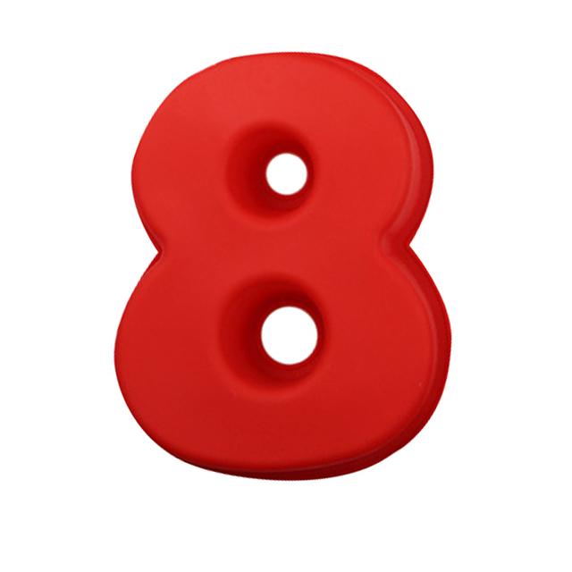 1Pcs 0-9 Zahlen Kuchen Form Silikon Kuchen Dekorieren Werkzeuge DIY Geburtstag Hochzeitstag Kuchen Design Backformen Gebäck werkzeuge 8 rot von Joom DACH